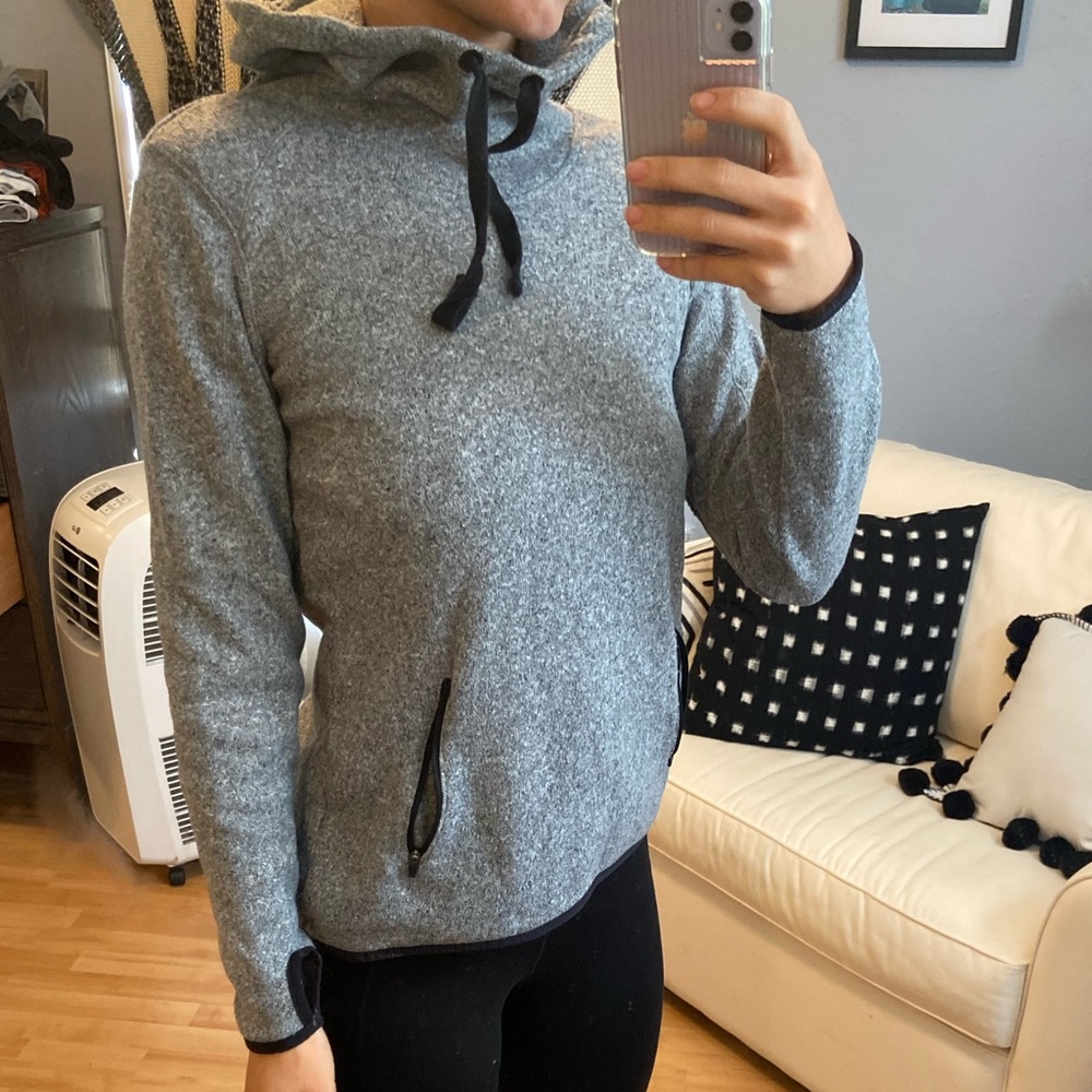 Cowl neck hoodie